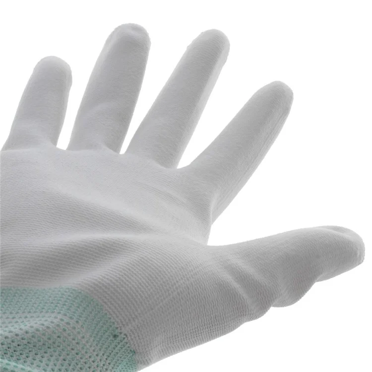 Carbon Fiber Anti-Static Dust-free Anti-sweat Work Gloves White