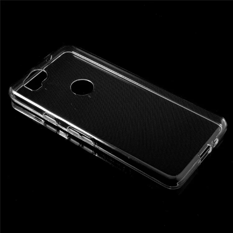 For Google Pixel 2 Clear Soft TPU Phone Case with Non-slip Inner - Transparent