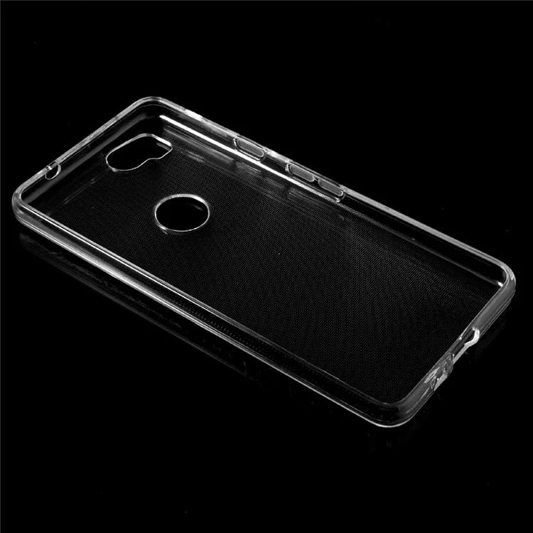 For Google Pixel 2 Clear Soft TPU Phone Case with Non-slip Inner - Transparent