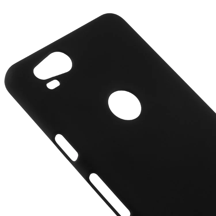 Cubierta de Plástico Duro de Goma Para Google Pixel 2 - Negro