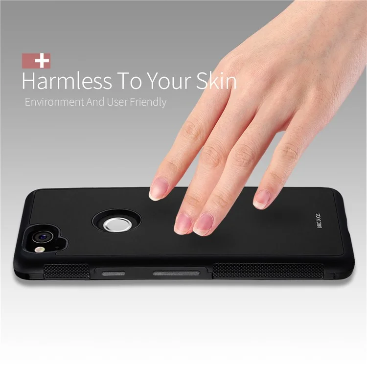 DUX DUCIS Pocard Series PU Leather Skin TPU Case for Google Pixel 2 - Black