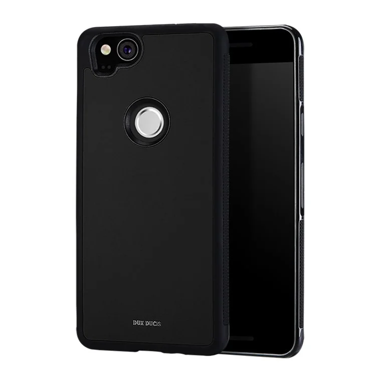 DUX DUCIS Pocard Series PU Leather Skin TPU Case for Google Pixel 2 - Black