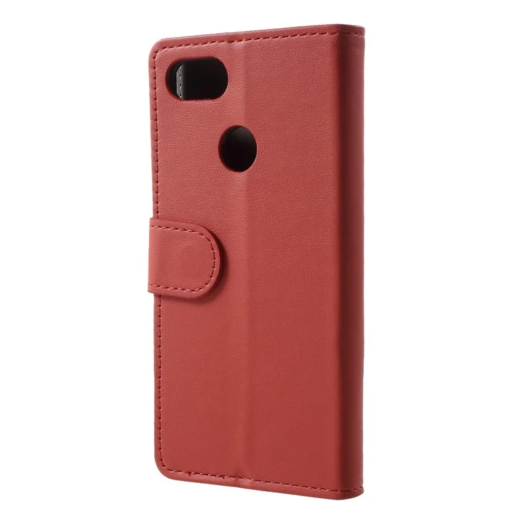 Wallet Leather Stand Case for Google Pixel 3 - Red