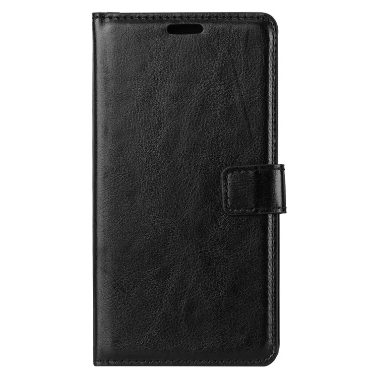 Crazy Horse Texture Wallet Stand Leather Phone Case for Google Pixel 3 XL / XL3 - Black