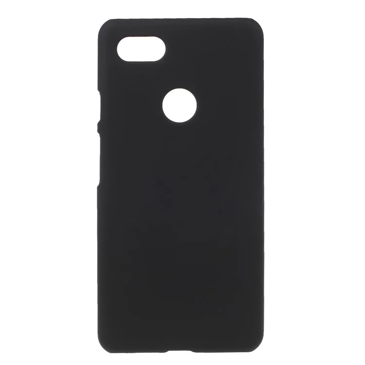 Cubierta Trasera de Plástico Duro Dura de Goma Para Google Pixel 3 XL / XL3 - Negro