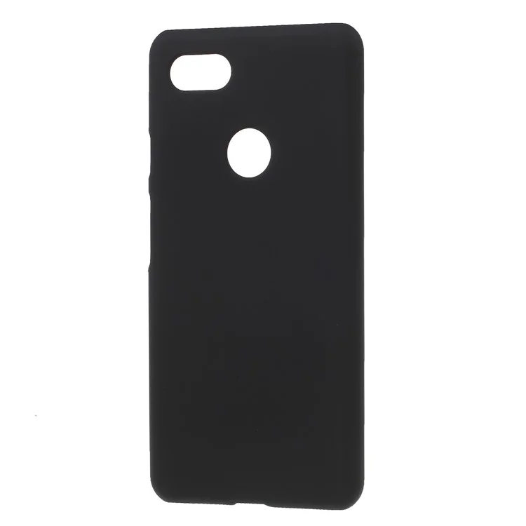 Coperchio in Plastica Rigida Gommata Per Google Pixel 3 XL / XL3 - Nero