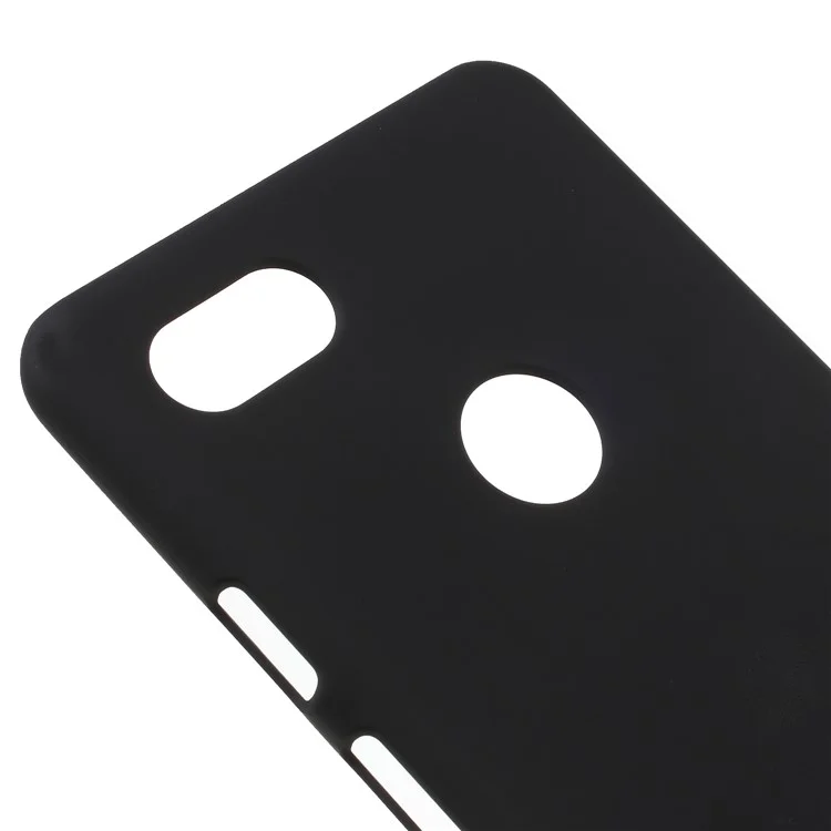 Coperchio in Plastica Rigida Gommata Per Google Pixel 3 XL / XL3 - Nero