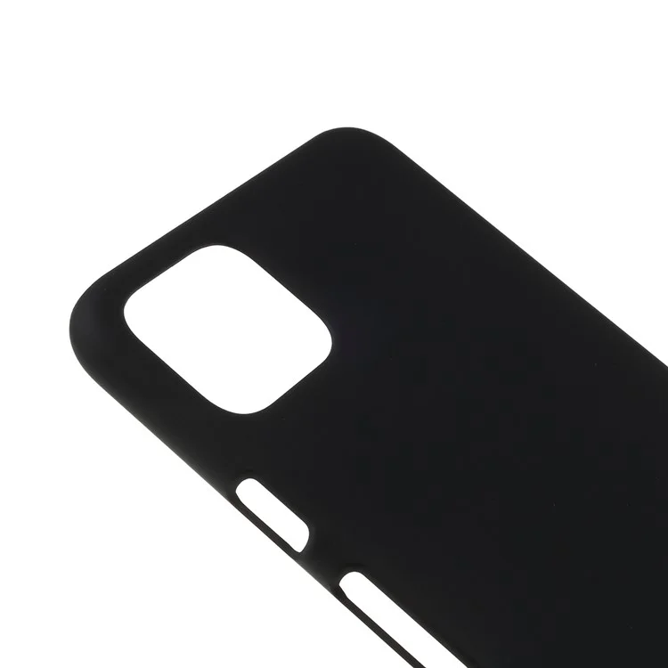 Caso Traseiro de PC Rígido Emborrachado Para o Google Pixel 4 XL - Preto