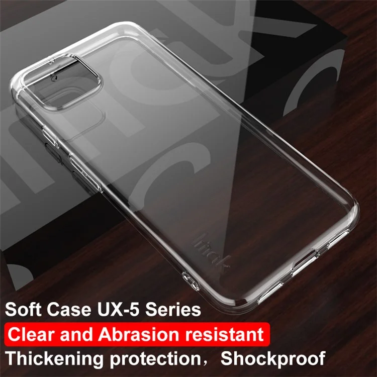 IMAK UX-5 Series Clear TPU Phone Shell para Google Pixel 4 XL