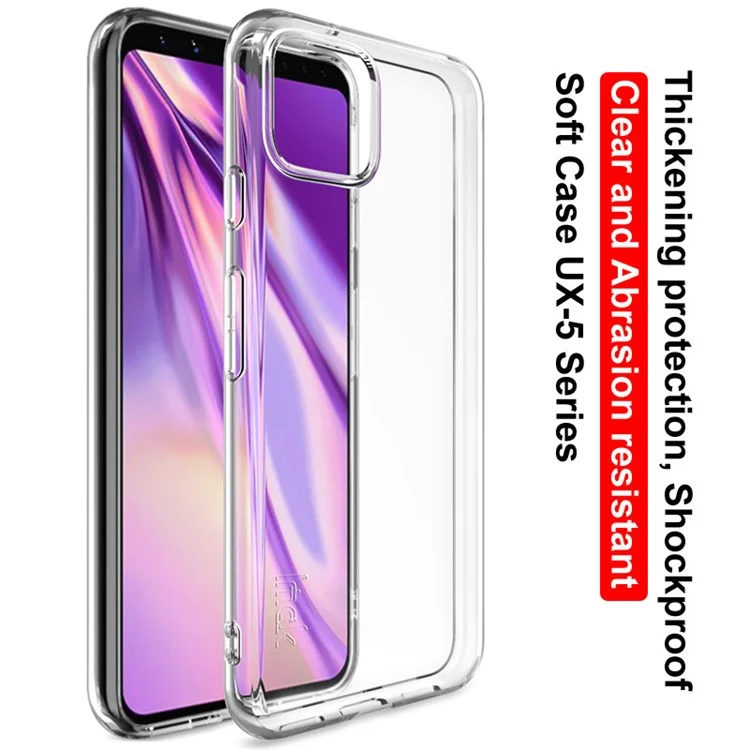 IMAK UX-5 Series Clear TPU Phone Shell para Google Pixel 4 XL