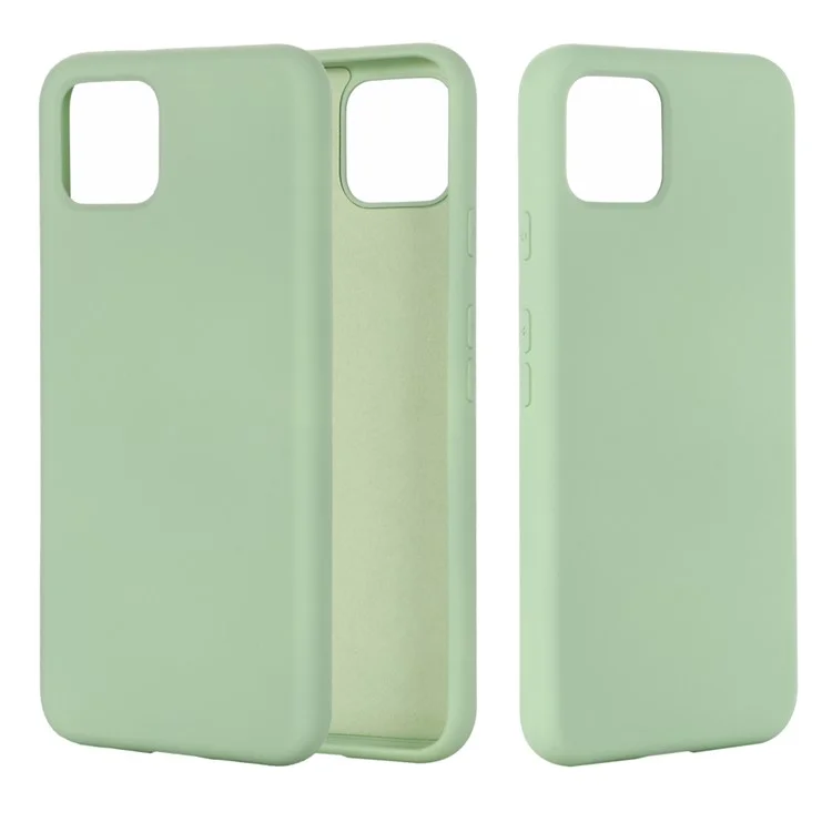 Soft Liquid Silicone Phone Back Cover for Google Pixel 4 XL - Green