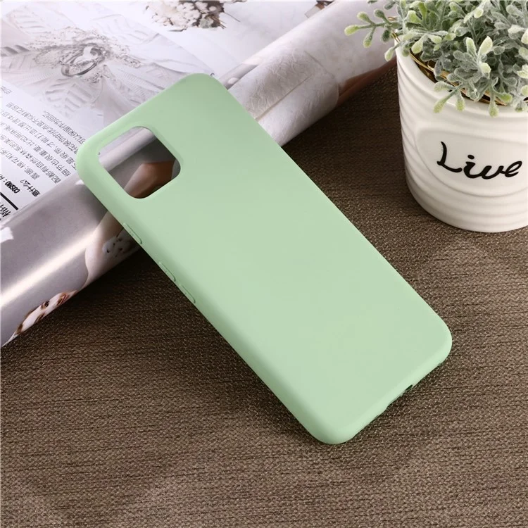 Soft Liquid Silicone Phone Back Cover for Google Pixel 4 XL - Green