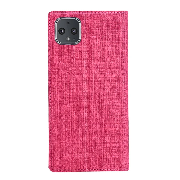 VILI DMX Cross Texture Standeur Cardre Cardre Coire de Phote de Phone Protective Pour Google Pixel 4 XL - Rose