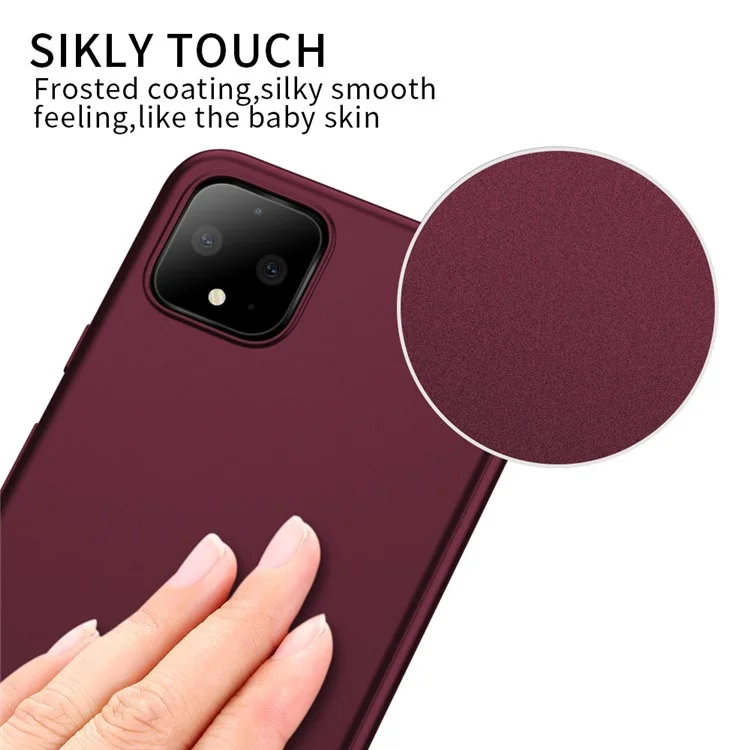 Serie di Guardian a Livello x Ultra Slim TPU Case Shell Per Google Pixel 4 - Vino Rosso