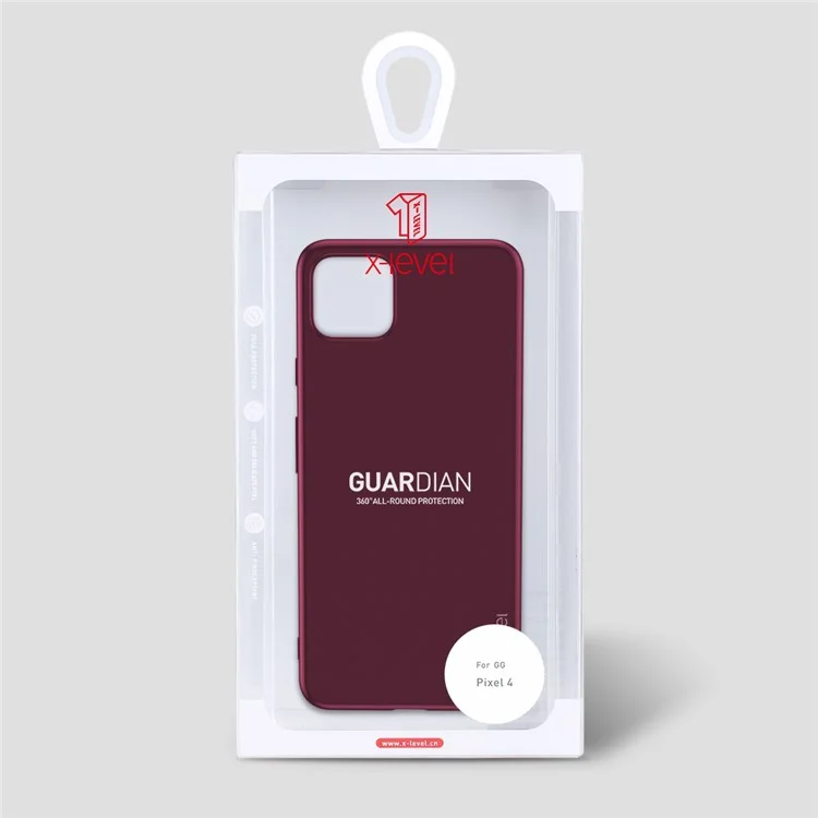 Serie di Guardian a Livello x Ultra Slim TPU Case Shell Per Google Pixel 4 - Vino Rosso