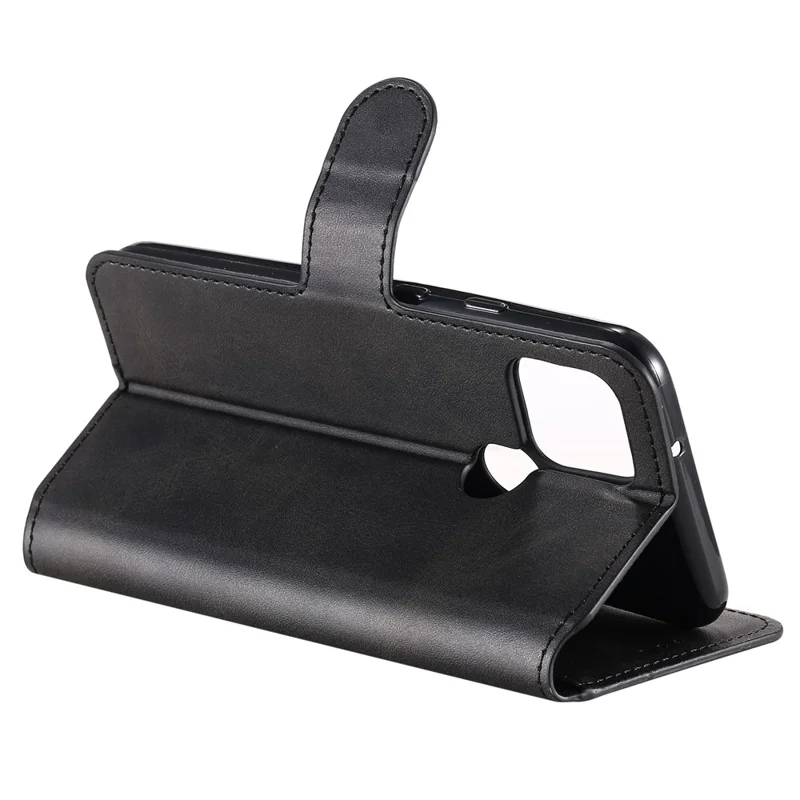 Classic Style Wallet Stand Flip Leather Phone Case for Google Pixel 5 - Black