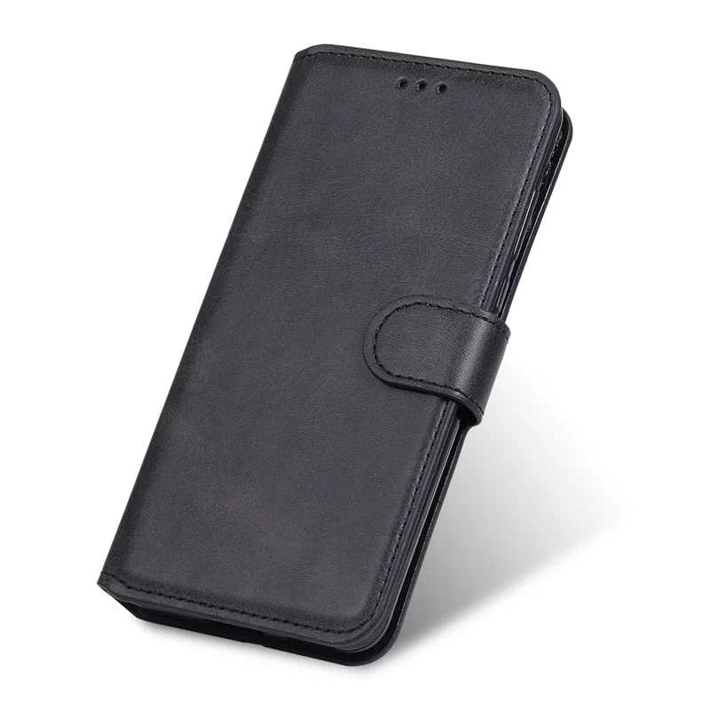 Classic Style Wallet Stand Flip Leather Phone Case for Google Pixel 5 - Black