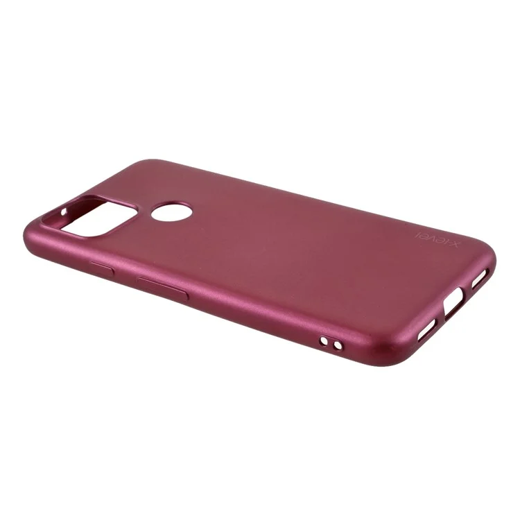 Guardian Series Matte TPU Phone Case for Google Pixel 5 - Wine Red