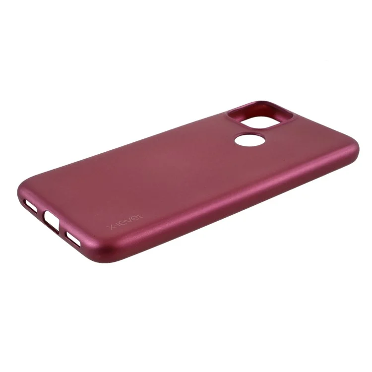 Guardian Series Matte TPU Phone Case for Google Pixel 5 - Wine Red