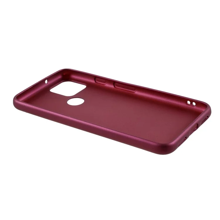 Guardian Series Matte TPU Phone Case for Google Pixel 5 - Wine Red