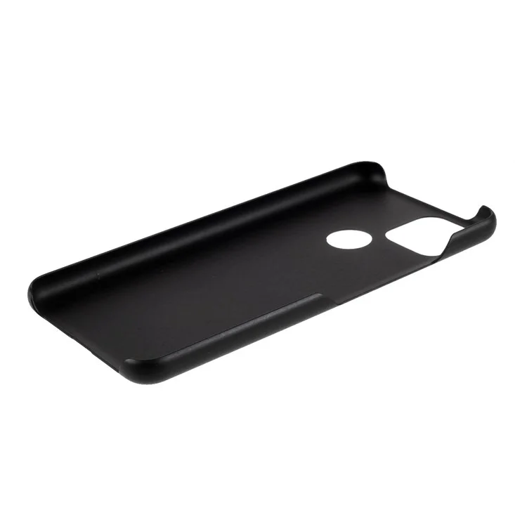 Custodia per telefono in plastica dura e gommata per Google Pixel 5a - Nero