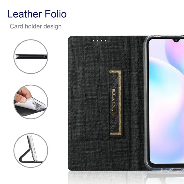 VILI Série DMX Capa Protetora Magnética de Couro PU com Porta-Cartões para Google Pixel 6 - Preta 