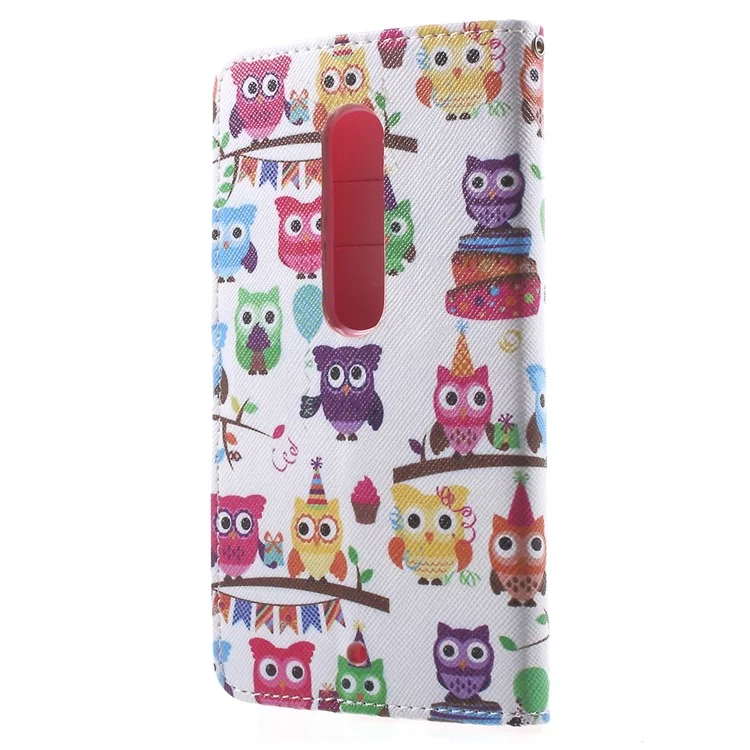 Callfree Cute Little Owls Leather Case Stand Card Holder for Motorola Moto X Play