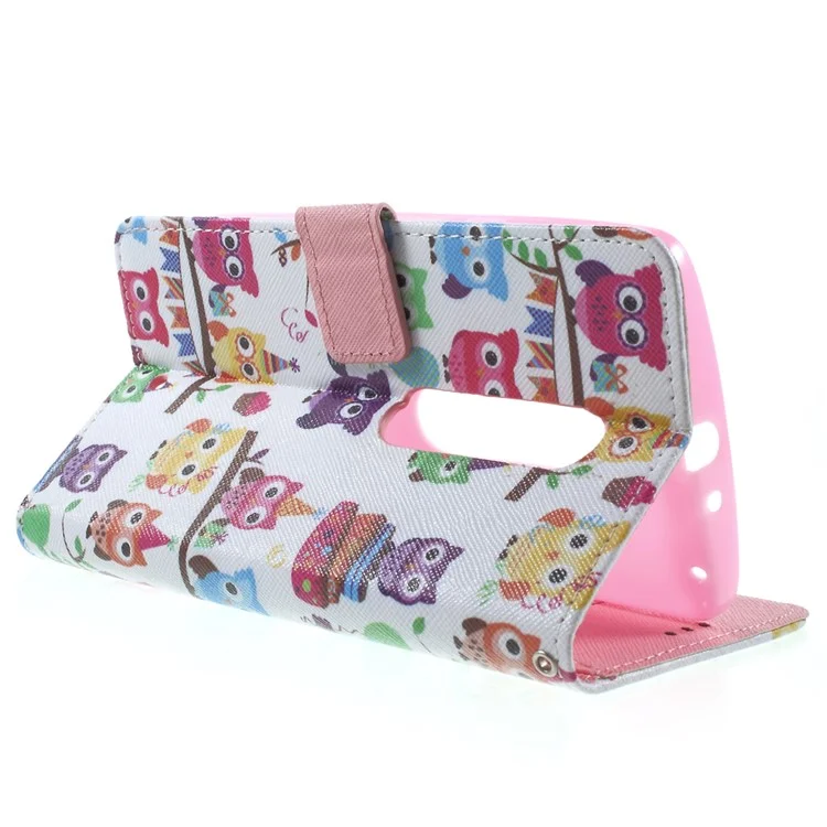 Callfree Cute Little Owls Leather Case Stand Card Holder for Motorola Moto X Play