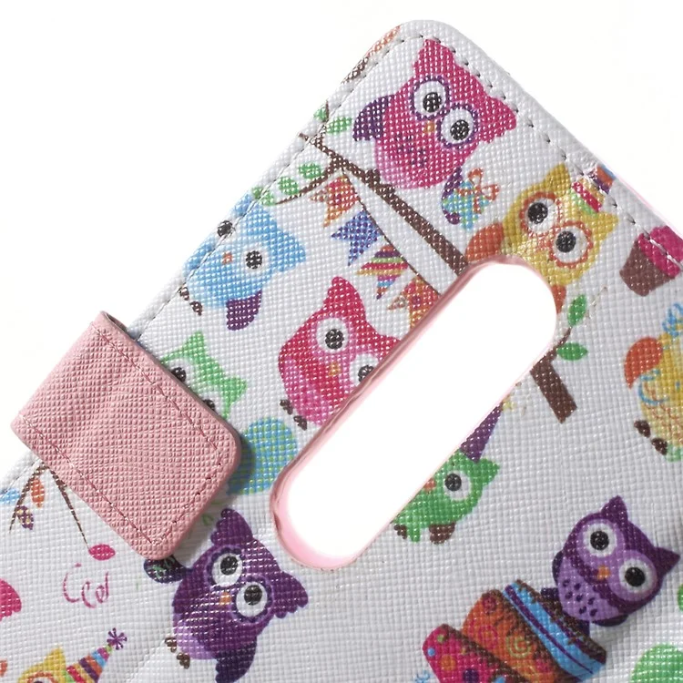 Callfree Cute Little Owls Leather Case Stand Card Holder for Motorola Moto X Play