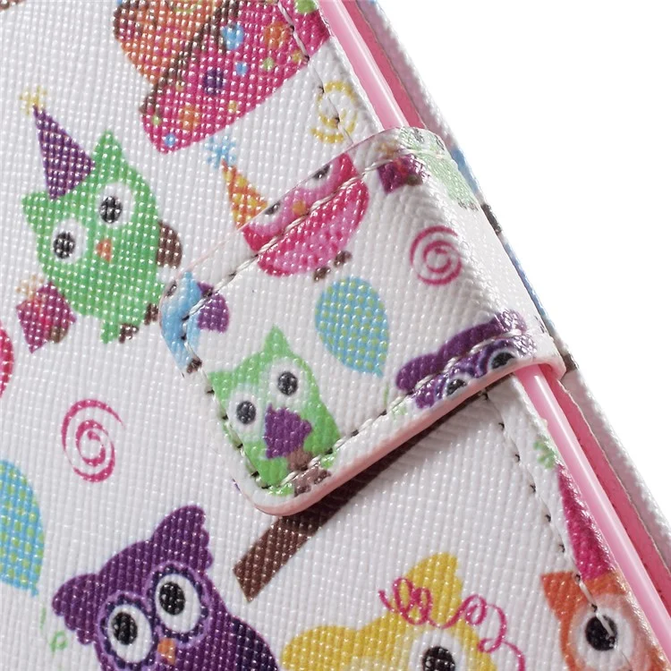 Callfree Cute Little Owls Leather Case Stand Card Holder for Motorola Moto X Play