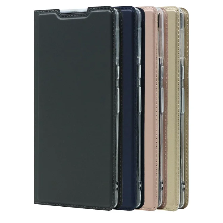 Card Holder Design PU Leather Magnetic Closure Cell Phone Case for Google Pixel 6 - Black