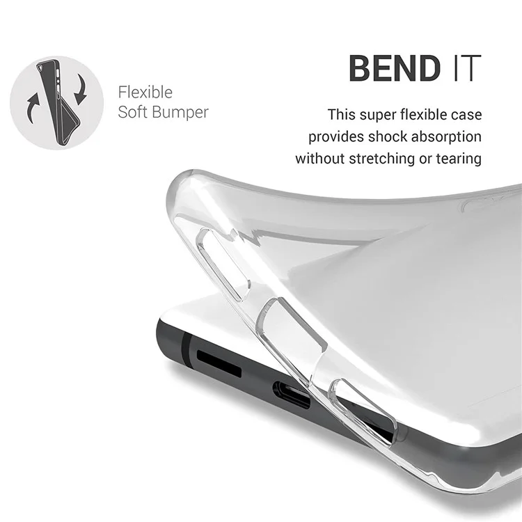 Case Protetora de Telefone Crystal Clear Soft TPU Anti-Impressão Digital Anti-Arranhões para Google Pixel 6