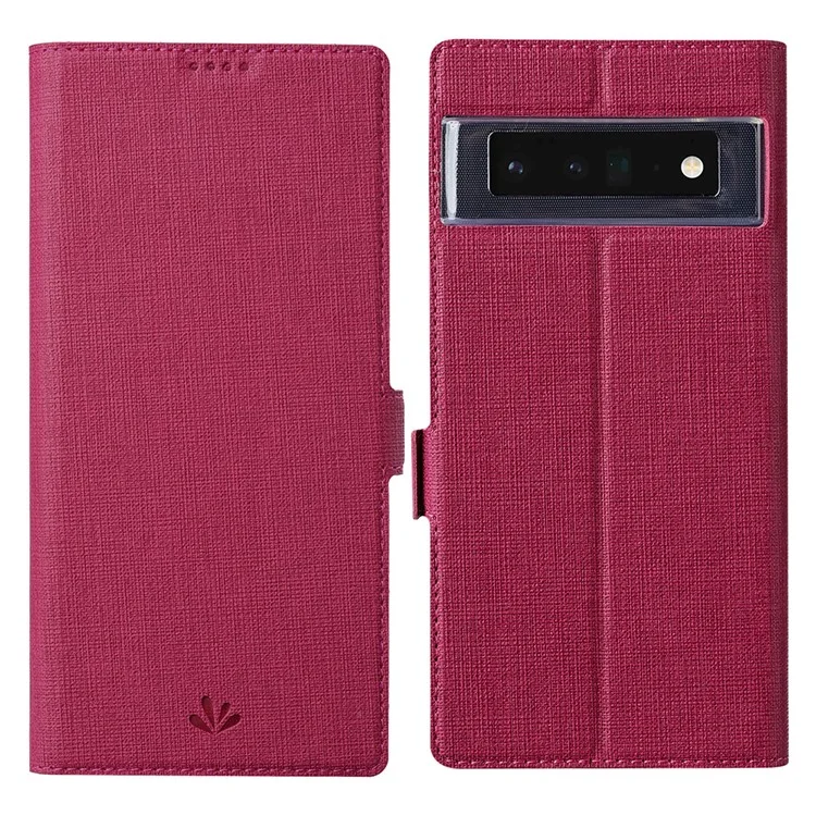Serie Vili K Double Magnetic Clasps Clasps Stand Wormet Pullosella Custodia Per Telefono Per Google Pixel 6 Pro - Rosa