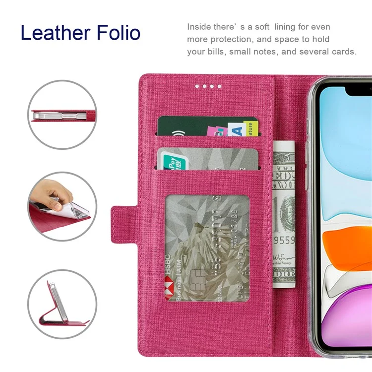 Serie Vili K Double Magnetic Clasps Clasps Stand Wormet Pullosella Custodia Per Telefono Per Google Pixel 6 Pro - Rosa