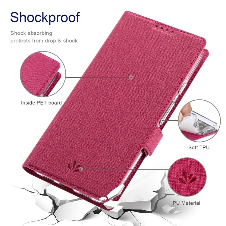 Serie Vili K Double Magnetic Clasps Clasps Stand Wormet Pullosella Custodia Per Telefono Per Google Pixel 6 Pro - Rosa
