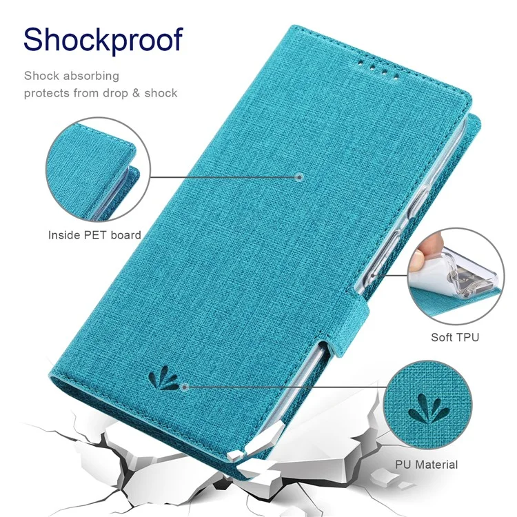 Vili K Series All-round Protection Stand Wallet Leather Phone Case Protector Для Google Pixel 6 - Синий