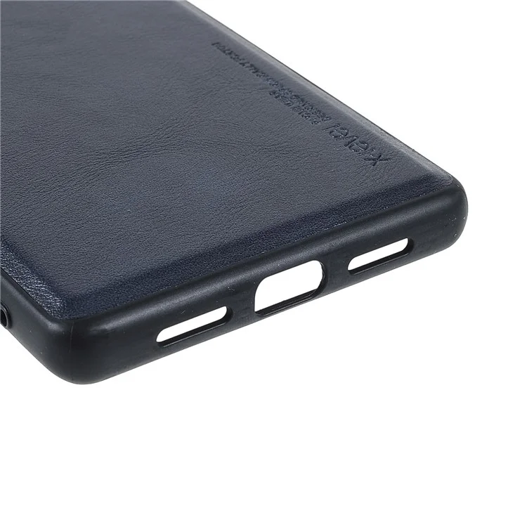 X-LEVEL Vintage Style Light Slim PU Leather Coated TPU Protective Cover Shell for Google Pixel 6 Pro - Azul