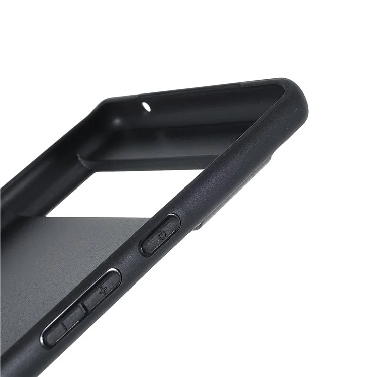 X-LEVEL Vintage Style Light Slim PU Leather Coated TPU Protective Cover Shell for Google Pixel 6 Pro - Azul