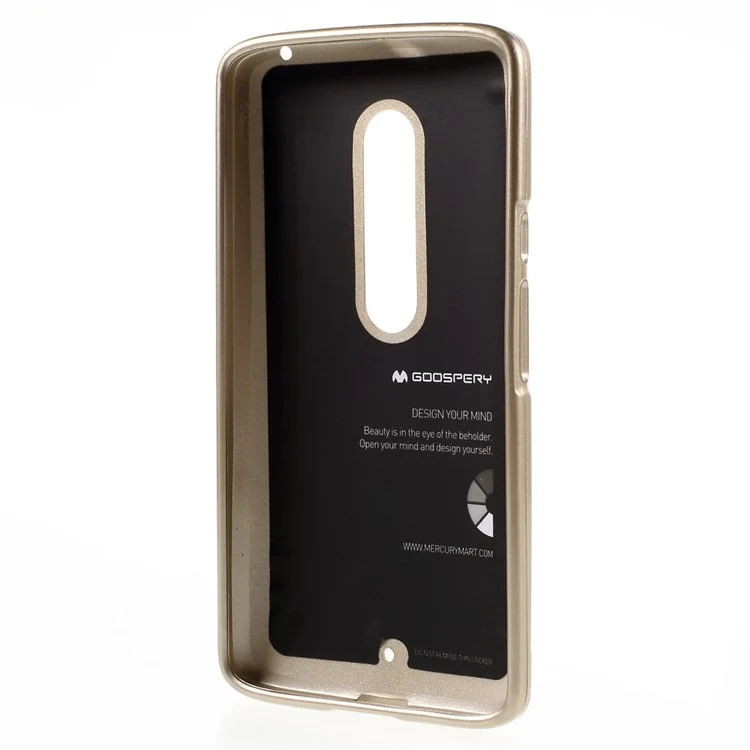 MERCURY GOOSPERY Flash Powder TPU Shell Cover Case for Motorola Moto X Play - Chamapgne