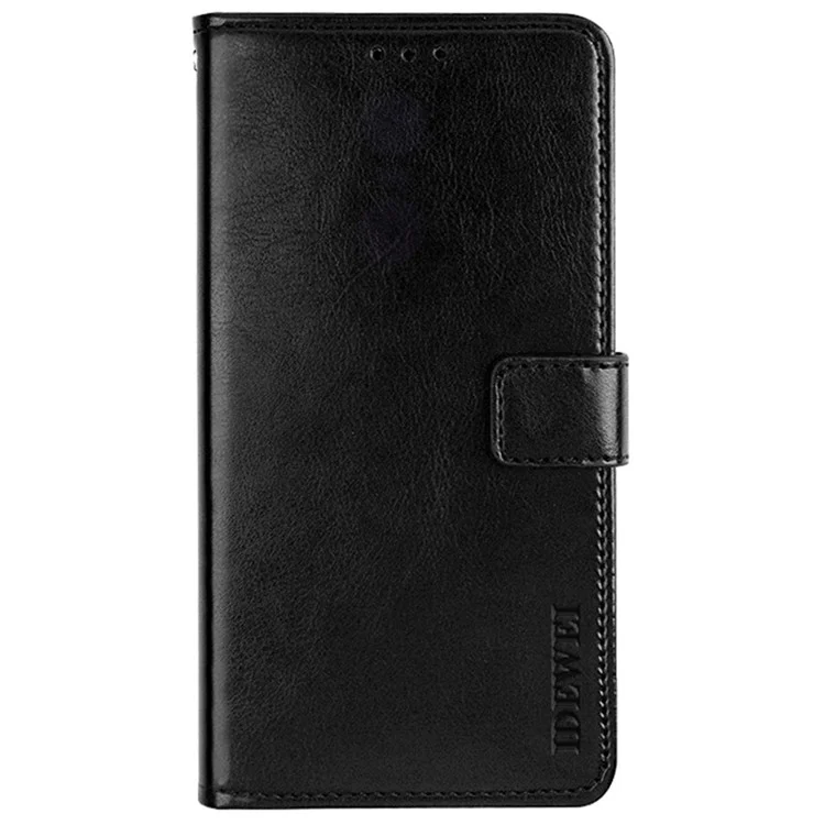IDEWEI Étui de protection pour téléphone portable anti-poussière en PU et TPU pour Google Pixel 6 Pro - Noir