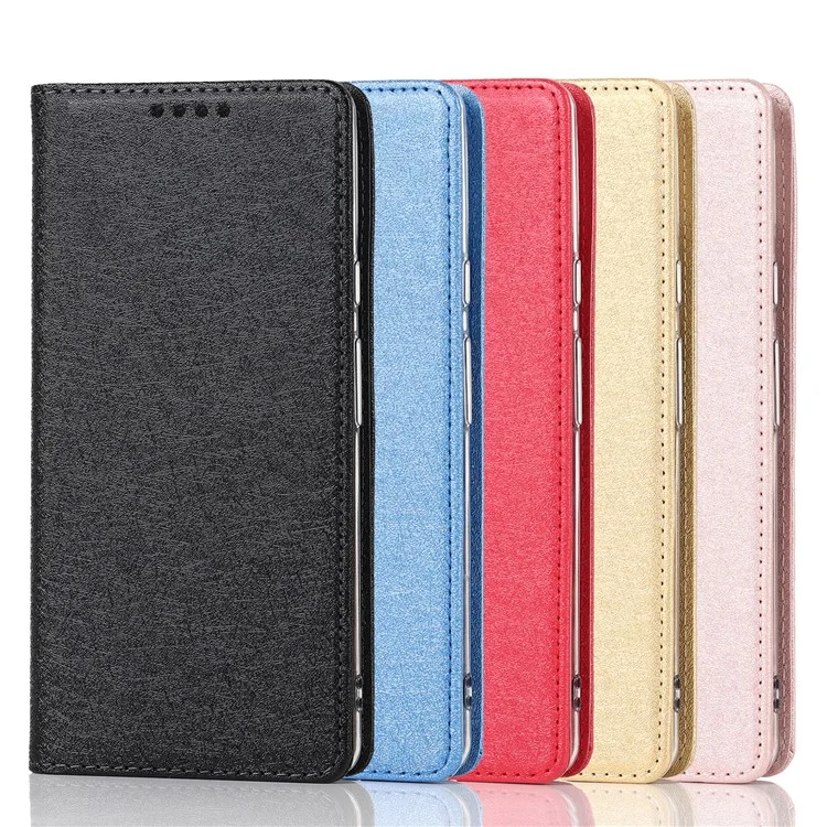 For Google Pixel 6 Anti-scratch Phone Case Anti-fall Shockproof Silk Texture Leather Wallet Cover with Strap - Black