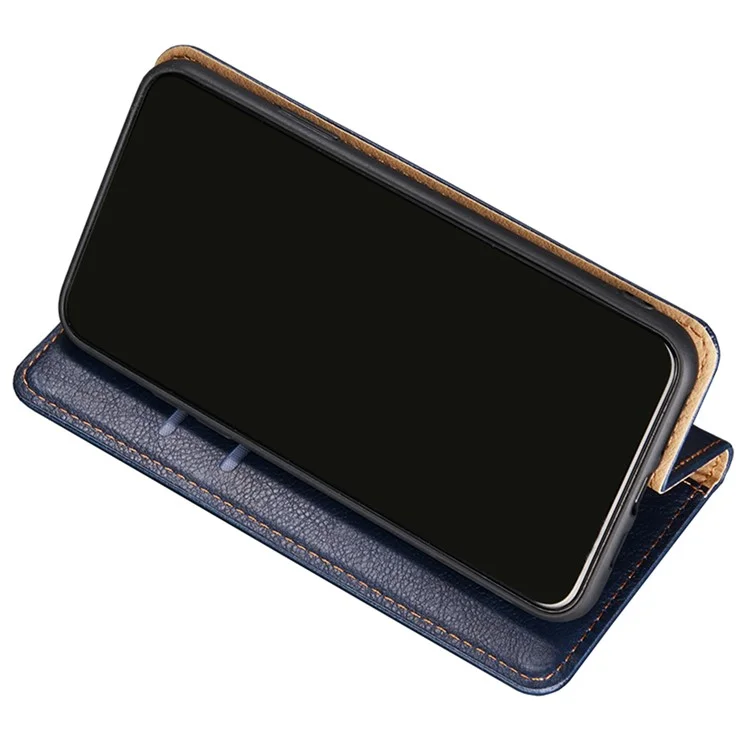 Flip PU Leather + TPU Bumper Stand Cover Wallet Auto-absorbed Phone Case for Google Pixel 6a  - Rose Gold