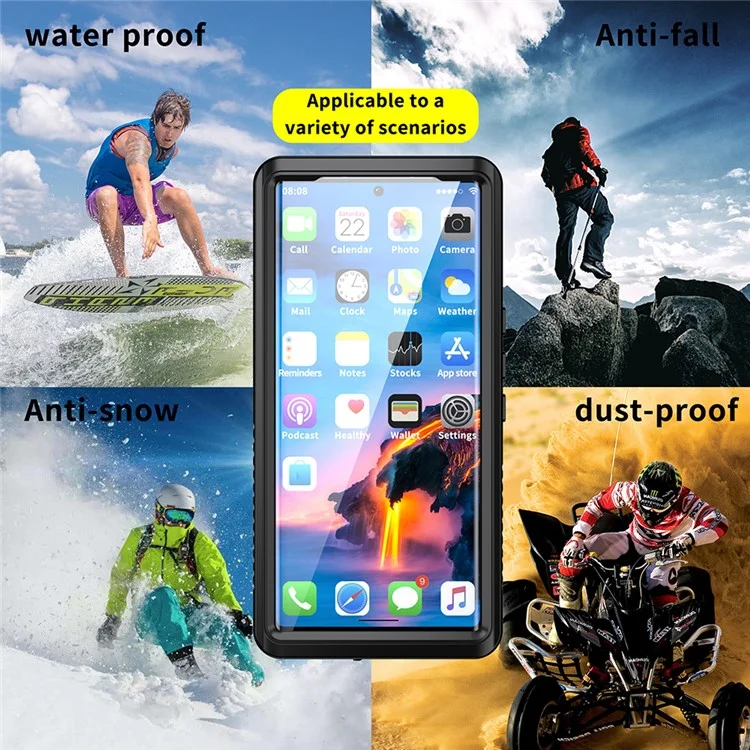 FS Series IP68 Case Impermeable Para la Cubierta Del Teléfono a Prueba de Polvo de Choque de Google Pixel 6 Pro Con Protector de Protección de Cuerpo Completo de Protector de Pantalla