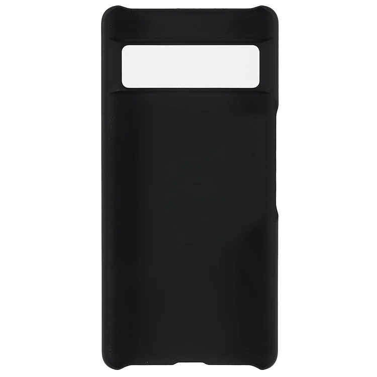 For Google Pixel 7 5G Phone Back Case Glossy Surface Rubberized Hard PC Anti-Scratch Protective Phone Cover - Black