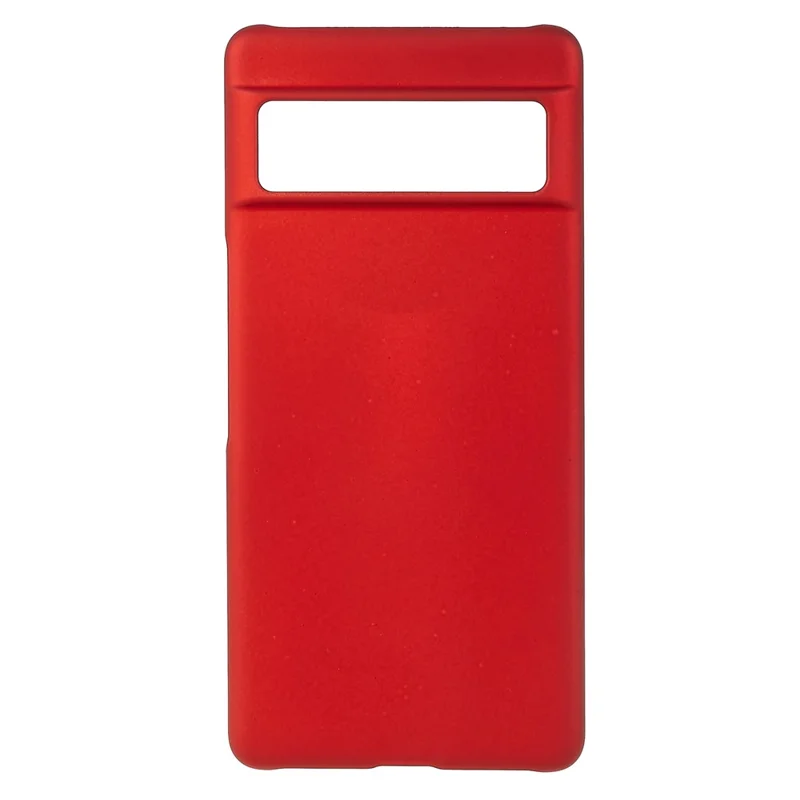 For Google Pixel 7 5G Phone Back Case Glossy Surface Rubberized Hard PC Anti-Scratch Protective Phone Cover - Red