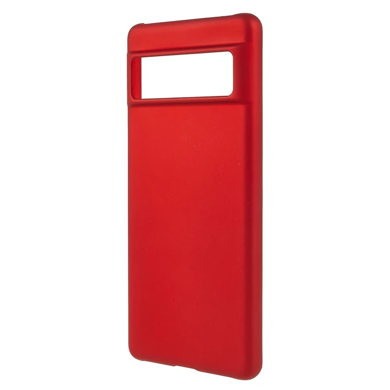 For Google Pixel 7 5G Phone Back Case Glossy Surface Rubberized Hard PC Anti-Scratch Protective Phone Cover - Red