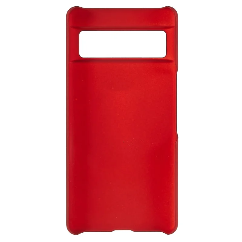 For Google Pixel 7 5G Phone Back Case Glossy Surface Rubberized Hard PC Anti-Scratch Protective Phone Cover - Red