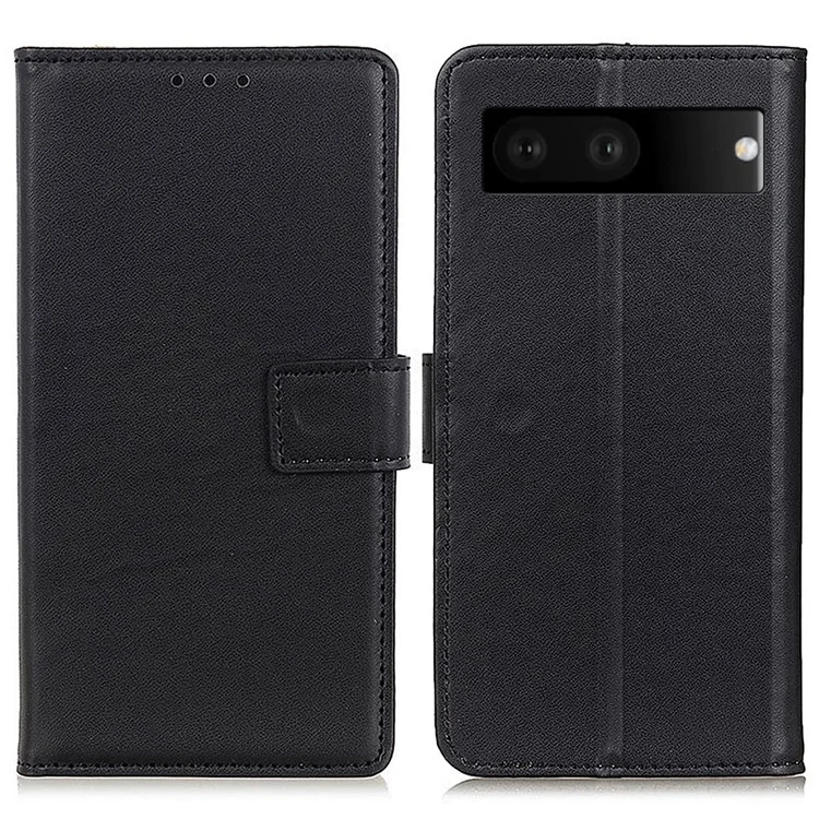 Für Google Pixel 7 PU Leder -telefon Deckungsständer Brieftasche Inner TPU Flip Case - Schwarz
