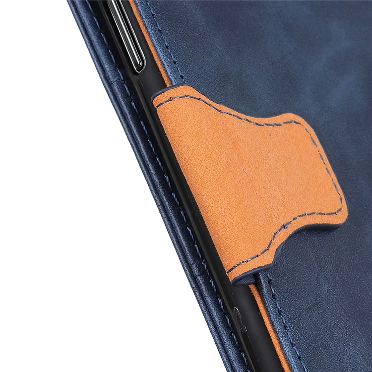 Для Google Pixel 7 Pro Crazy Horse Texture Split Leather Stand Case Anti-scratch Mobile Pholle Cover Covere - Синий