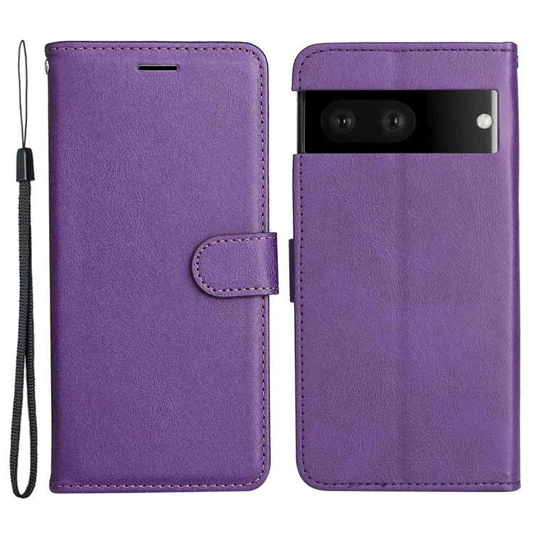 KT Leather Series-2 Для Google Pixel 7 Телефон Flip Cover pu - Пурпурный
